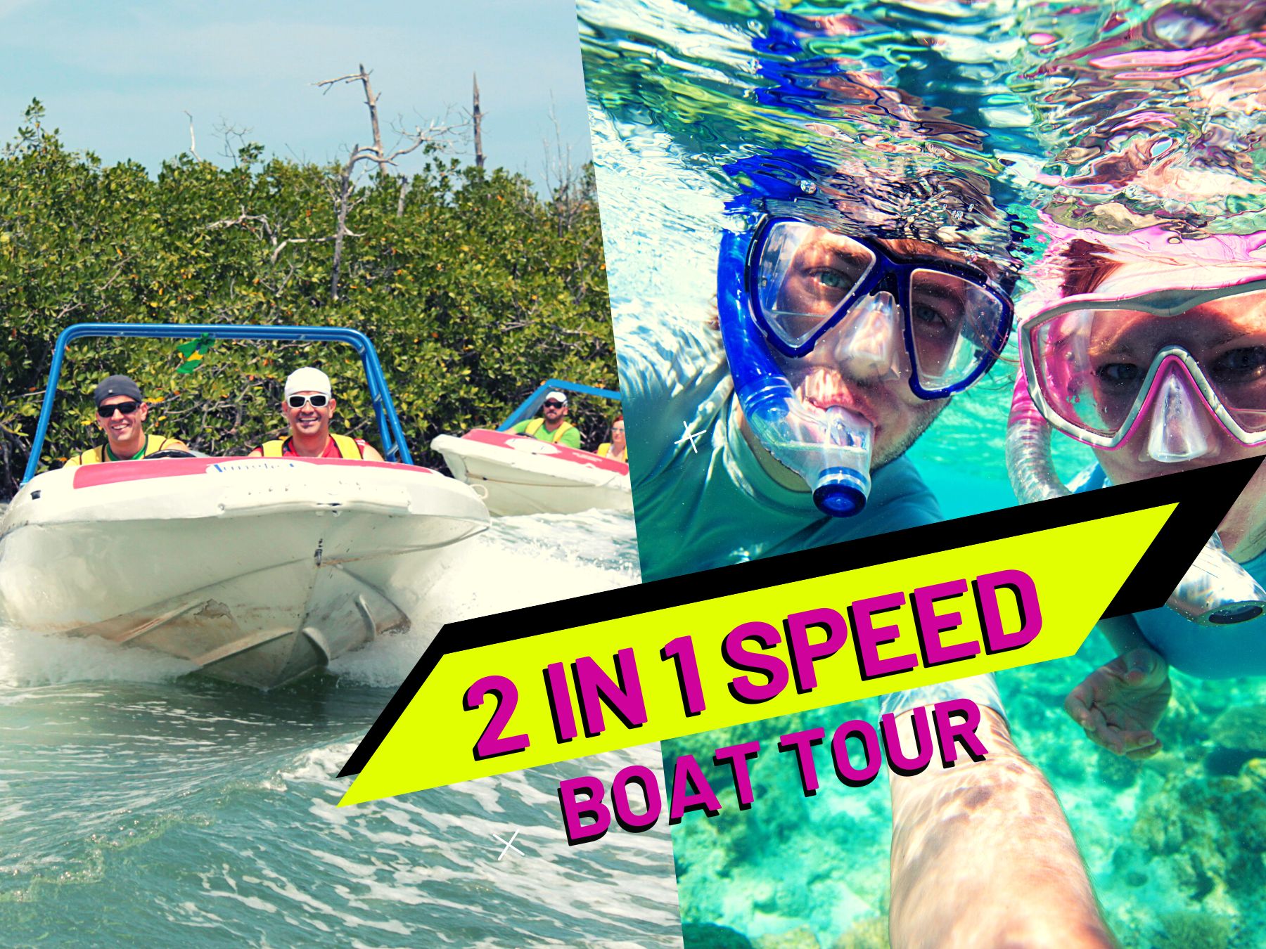 cancun speed boat tour